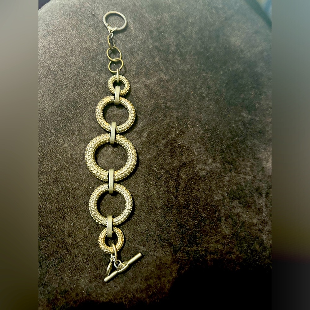 Heavy metal circular tribal bracelet